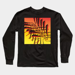 Red and Black at Sunrise Long Sleeve T-Shirt